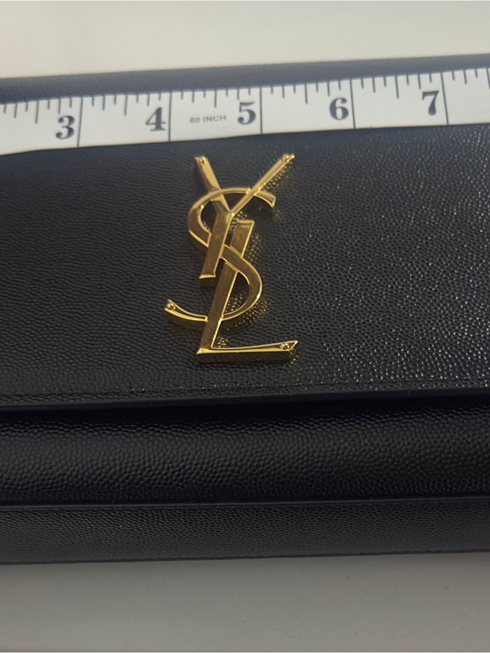 Yves Saint Laurent Black and Gold Crossbody Bag - Picture 4 of 4